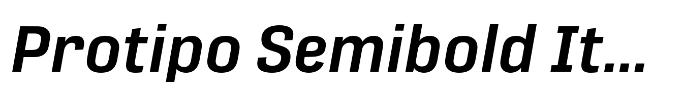 Protipo Semibold Italic